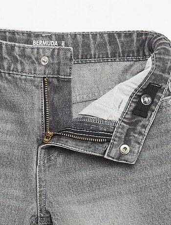 Bermuda denim slim fit stretch en coton