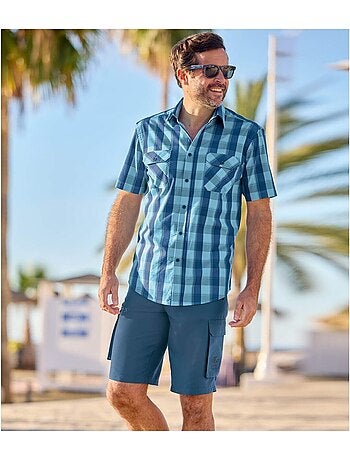 Bermuda Détente Microfibre Multipoches - ATLAS FOR MEN