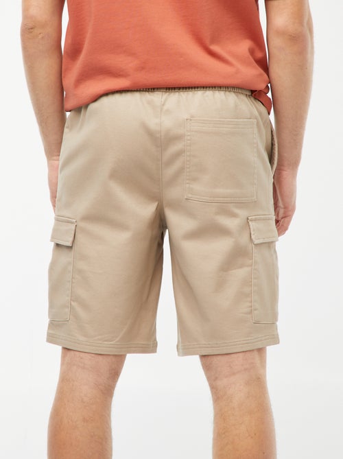 Bermuda droit poches à rabats - Kiabi