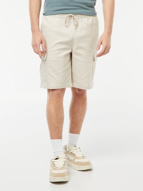 Bermuda droit poches à rabats - Kiabi