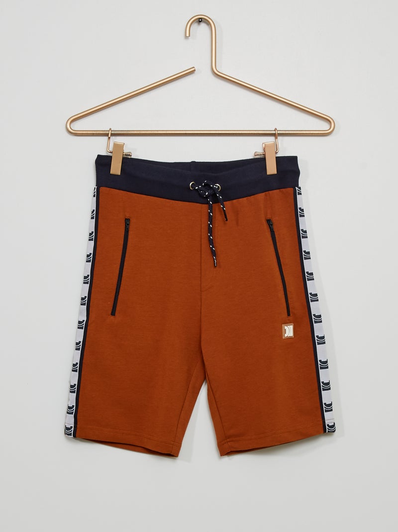 Bermuda en coton marron - Kiabi