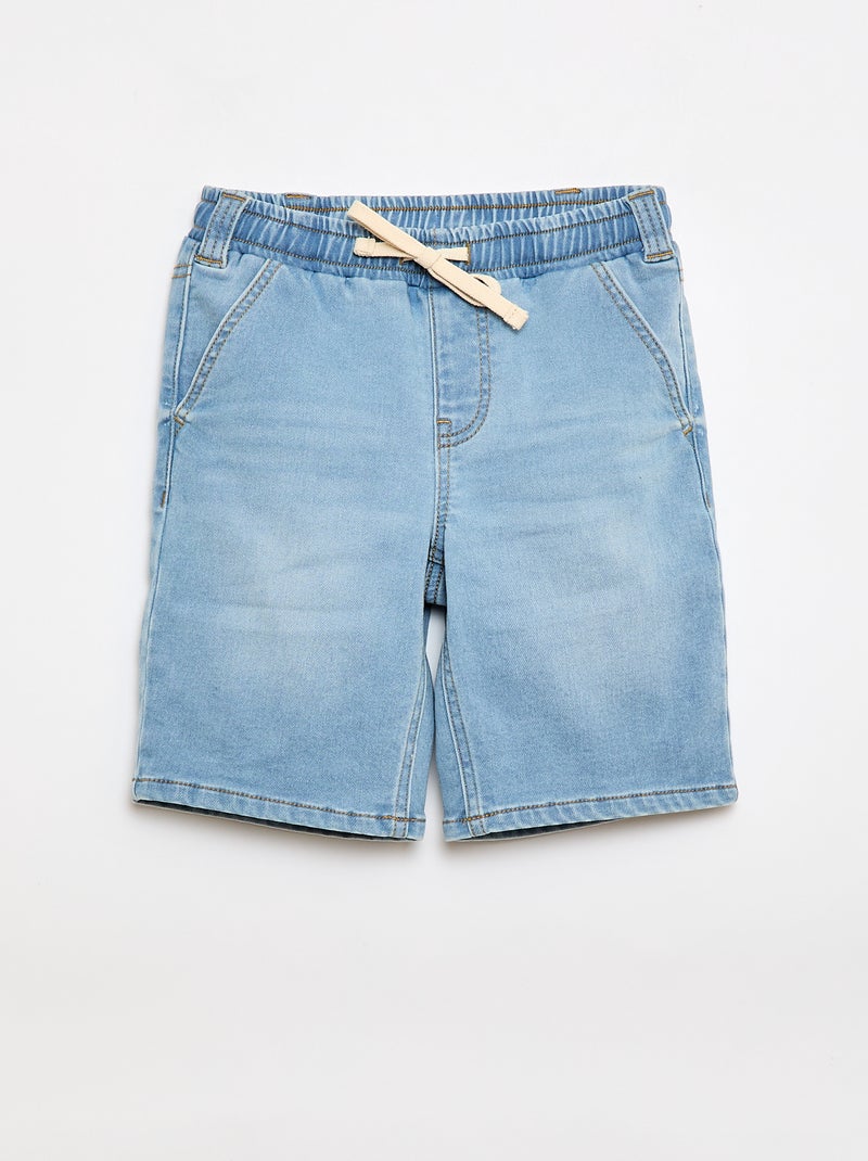 Bermuda en denim - Collection facile à enfiler Bleu - Kiabi