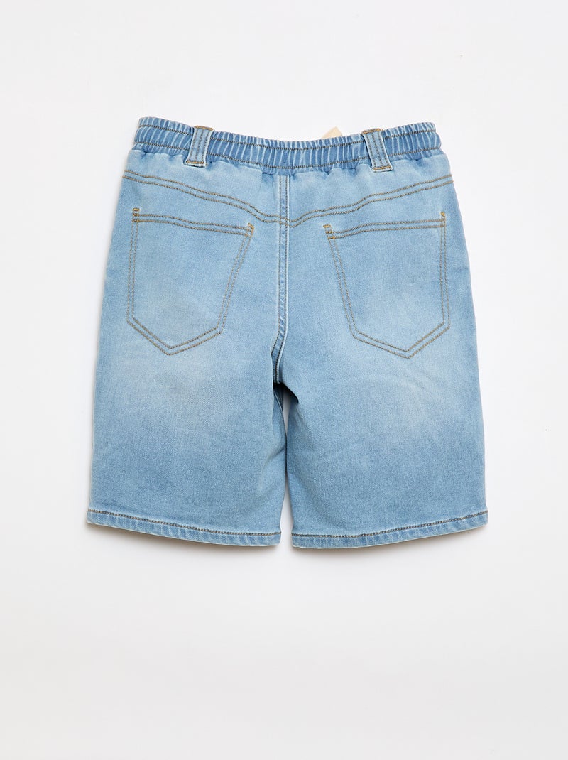 Bermuda en denim - Collection facile à enfiler Bleu - Kiabi