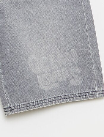 Bermuda en denim avec cordons de serrage