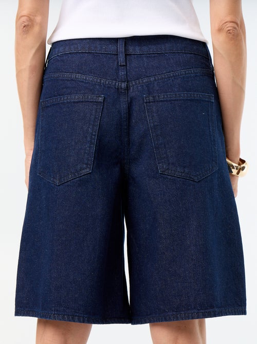 Bermuda en denim coupe genoux - Kiabi