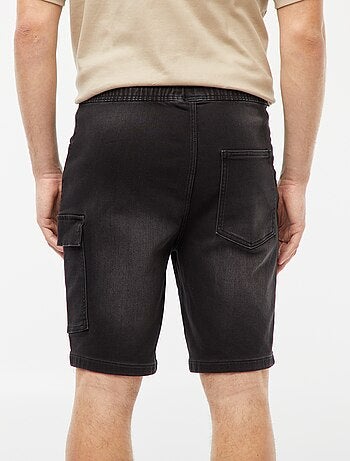 Bermuda en denim multi-poches