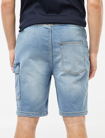 Bermuda en denim multi-poches