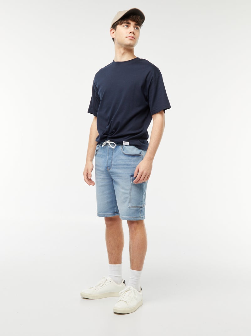 Bermuda en denim multi-poches Triple stone - Kiabi