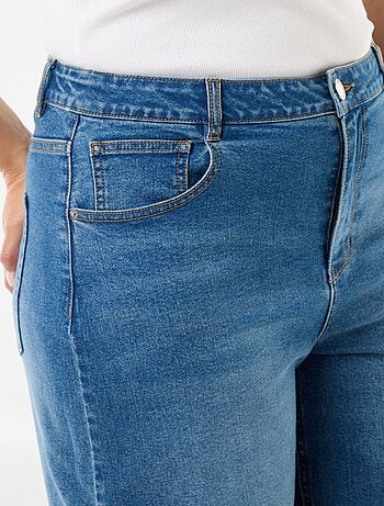 Bermuda en denim taille haute