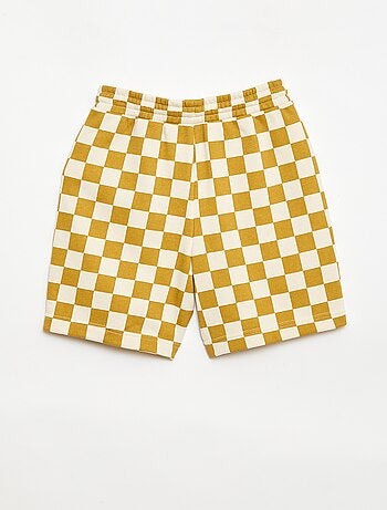 Bermuda en French Terry à motif