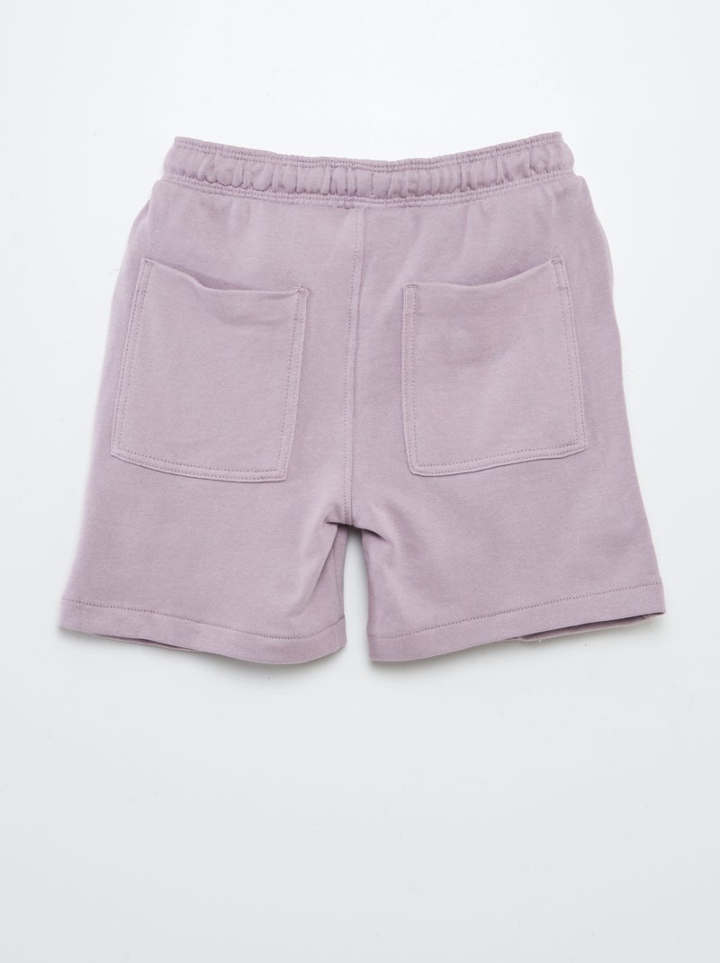 Bermuda en French Terry BLANC - Kiabi