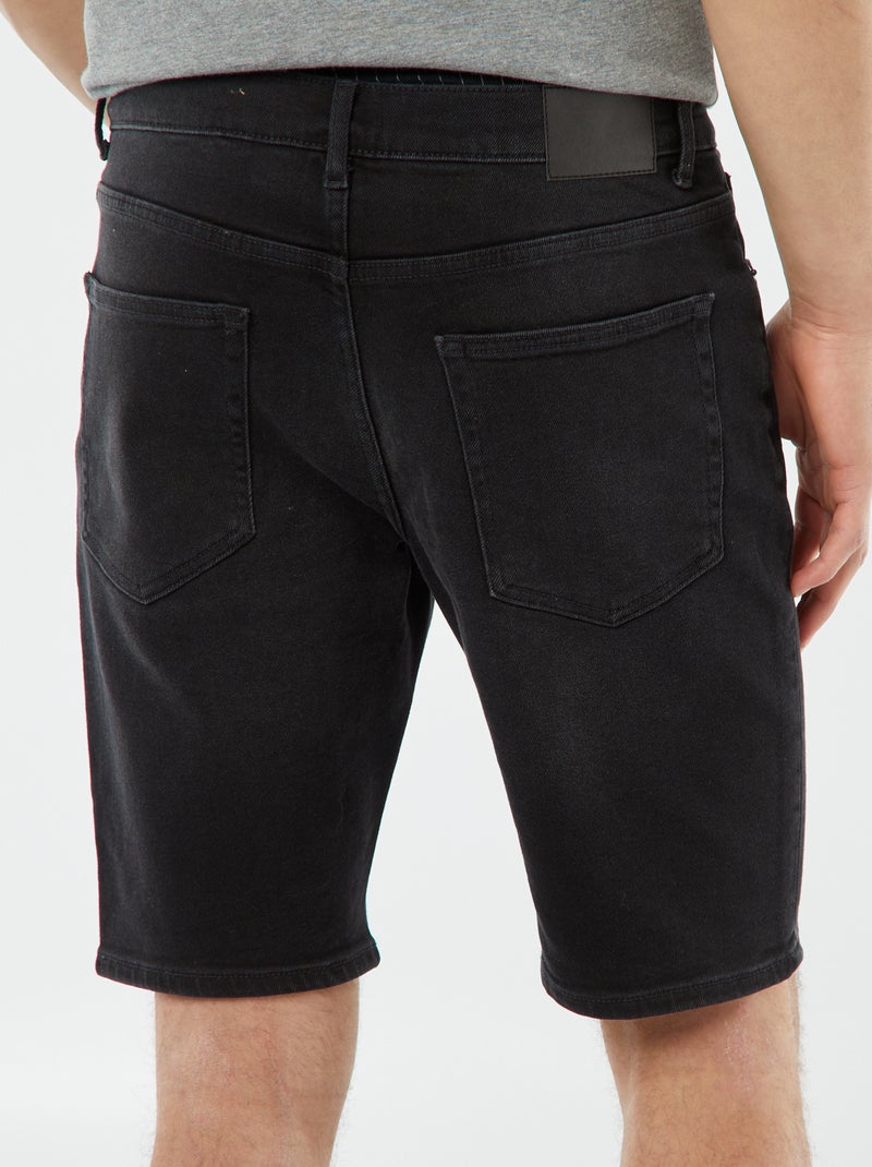 Bermuda en jean 5 poches GRIS - Kiabi