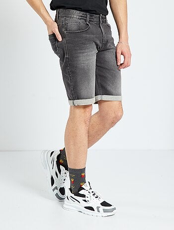 Bermuda en jean à taille standard - Kiabi