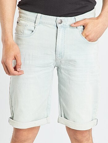 Bermuda en jean à taille standard - Kiabi