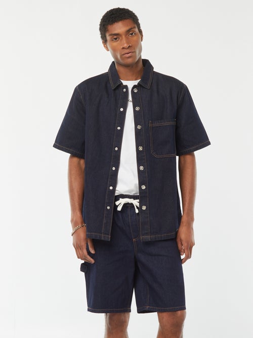 Bermuda en jean avec poches - Kiabi