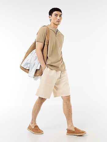 Bermuda en jean avec taille élastiquée