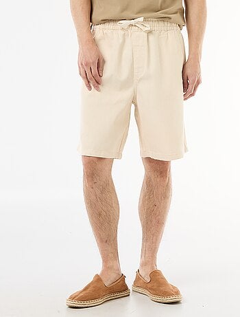 Bermuda en jean avec taille élastiquée