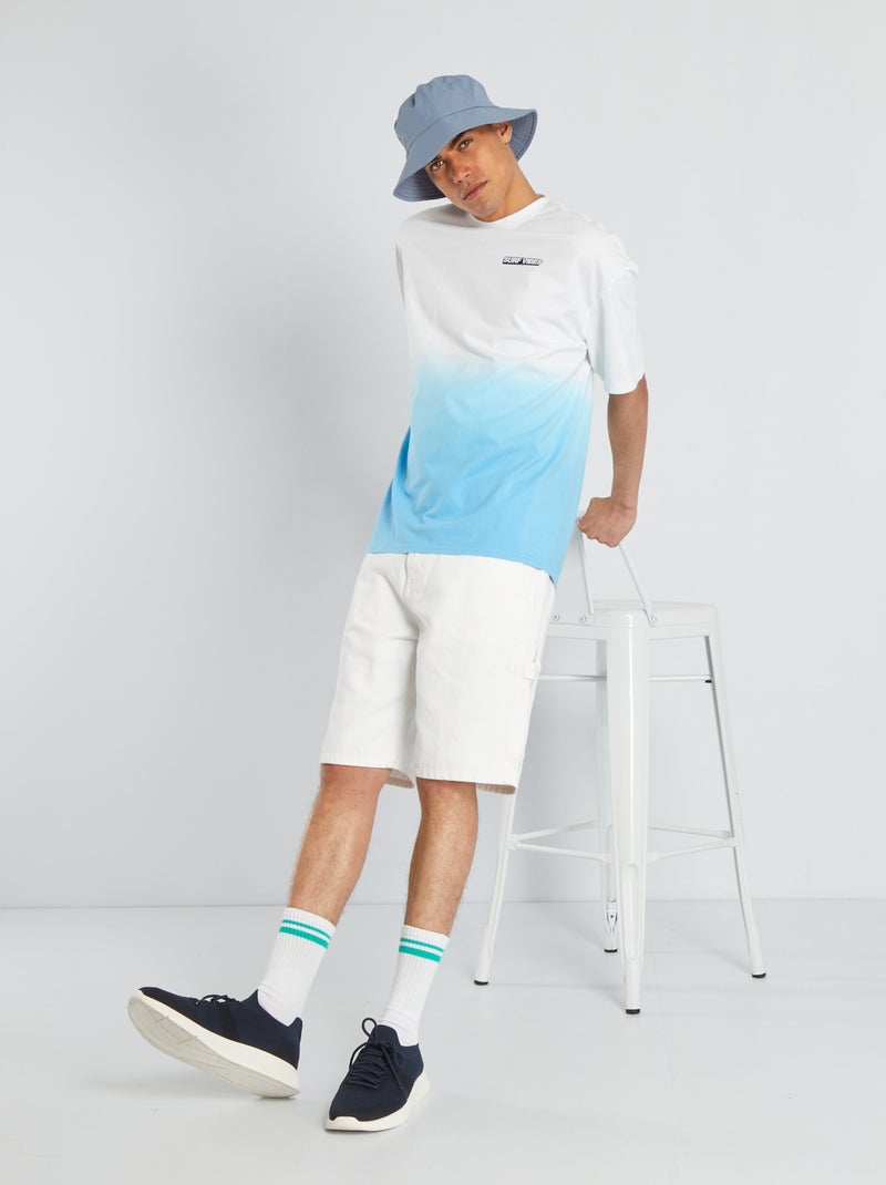Bermuda en jean blanc - Kiabi
