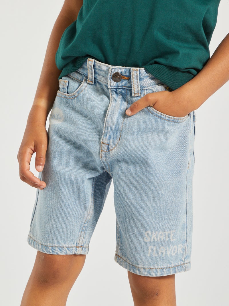 Bermuda en jean Bleu - Kiabi