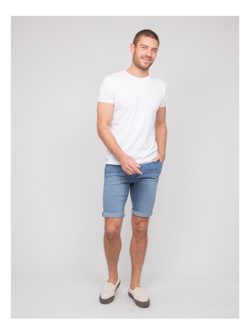 Bermuda en jean bricket Bleu - Kiabi