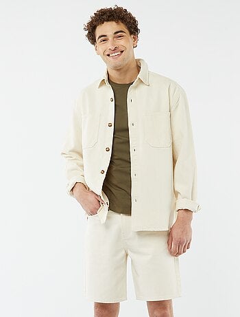 Bermuda en jean coupe genoux