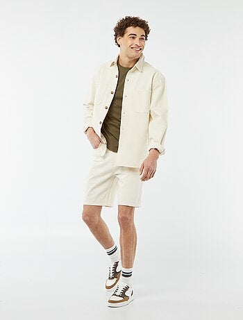 Bermuda en jean coupe genoux