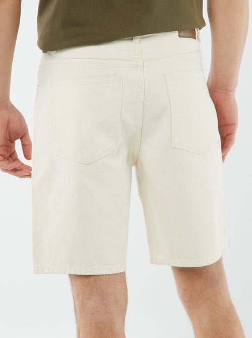 Bermuda en jean coupe genoux - Kiabi