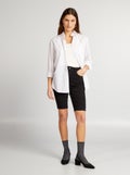 Bermuda en jean Noir - Kiabi
