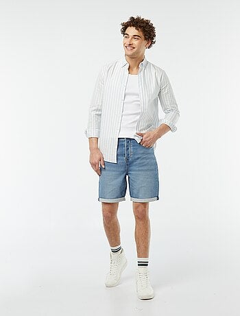 Bermuda en jean slim