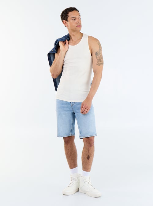 Bermuda en jean slim fit - Kiabi