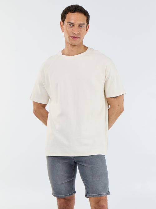Bermuda en jean slim fit - Kiabi Bermuda en jean slim fit - Kiabi