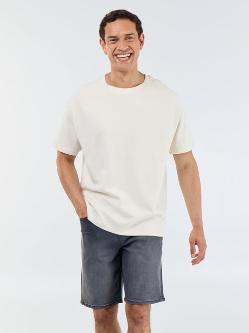 Bermuda en jean slim fit - Kiabi