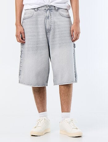 Bermuda en jean style carpenter