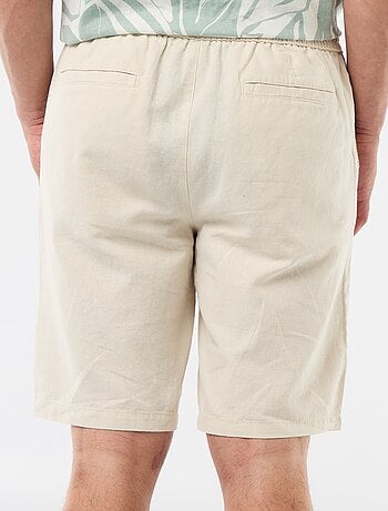 Bermuda en lin mélangé