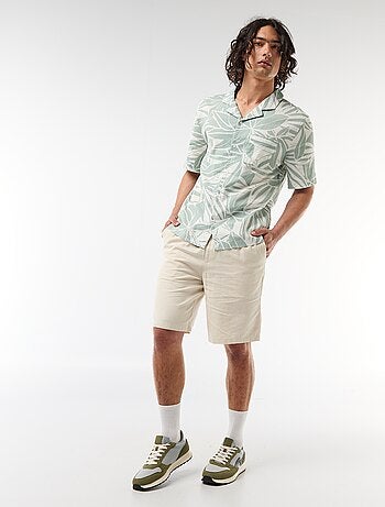 Bermuda en lin mélangé