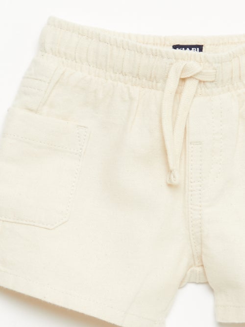 Bermuda en lin mélangé - Kiabi