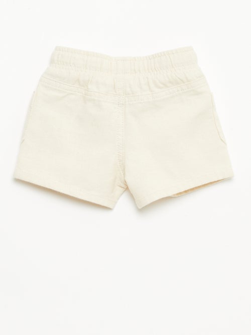 Bermuda en lin mélangé - Kiabi