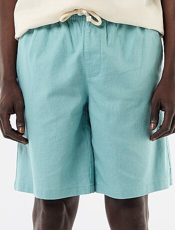 Bermuda en lin mélangé