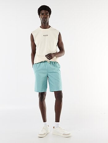 Bermuda en lin mélangé