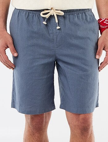Bermuda en lin mélangé