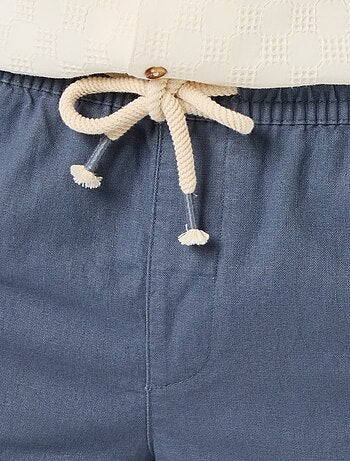 Bermuda en lin mélangé