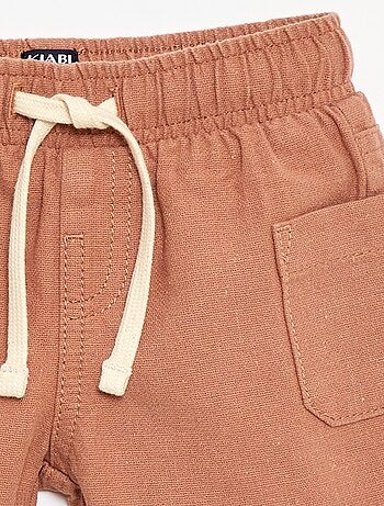 Bermuda en lin mélangé