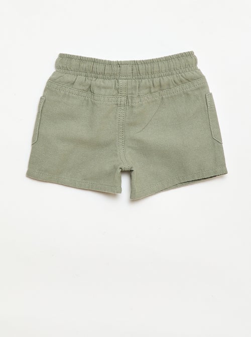 Bermuda en lin mélangé - Kiabi
