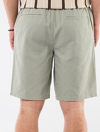 Bermuda en lin mélangé