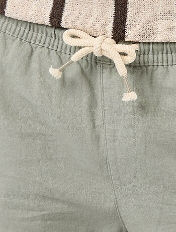 Bermuda en lin mélangé