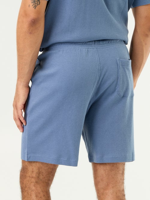 Bermuda en maille gaufrée - Kiabi Bermuda en maille gaufrée - Kiabi