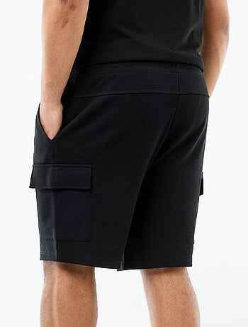 Bermuda en maille piquée avec poches à rabat