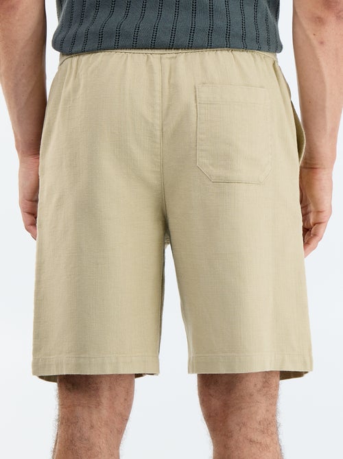 Bermuda en molleton léger avec cordons de serrage - Kiabi