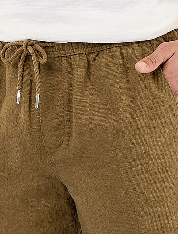 Bermuda en molleton léger avec cordons de serrage