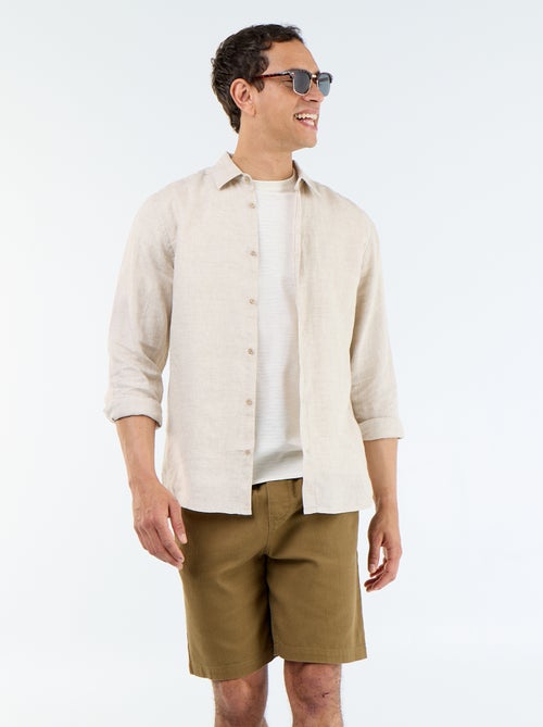 Bermuda en molleton léger avec cordons de serrage - Kiabi